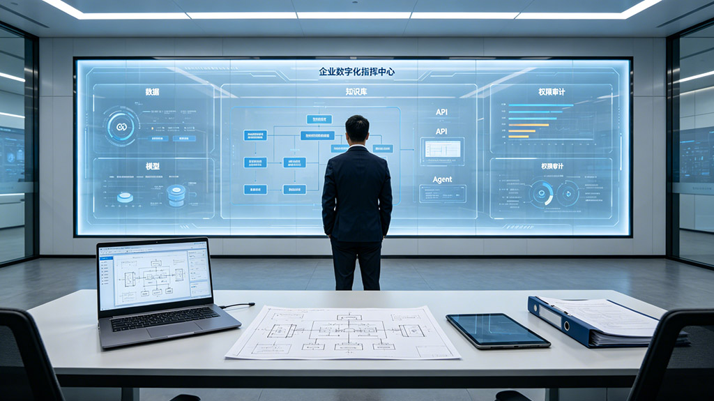 AI+ERP技术架构全景图：数据、模型、知识库与API（AI+ERP系列-4）